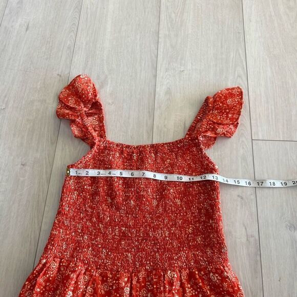 Madewell Lucie Smocked Peplum Top in Piazza Floral Size 2 - Picture 2 of 8